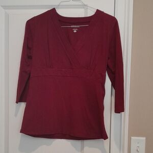 Motherhood Maternity Womens Burgundy Top, Size M